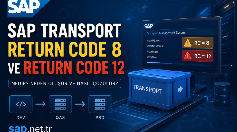 SAP Transport Return Code 8 ve Return Code 12 Nedir? Neden Oluşur ve Nasıl Çözülür?